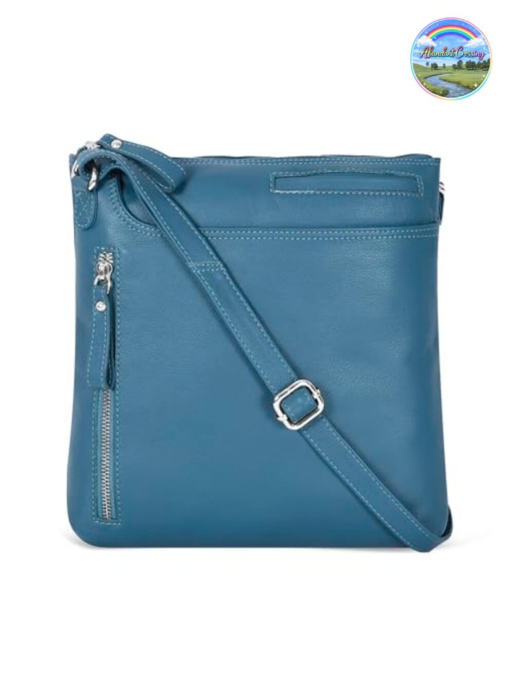 Genuine Leather Crossbody Bag for Women - Medium Sling Handbag Purse